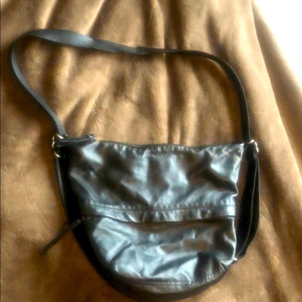 Leather black convertible purse/backpack